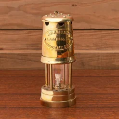 garrett-wade 8" All Brass Oil Table Lamp Clearance