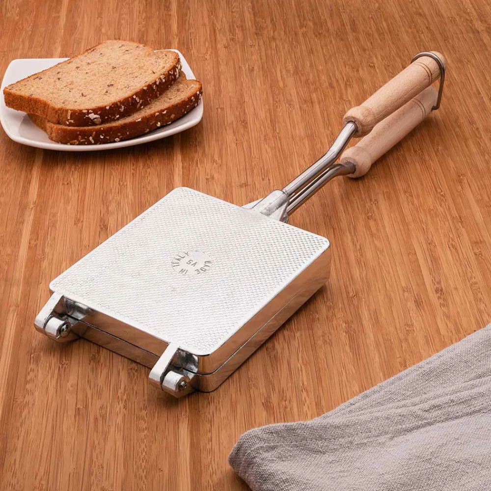 garrett-wade Aluminum Stove Top Sandwich Press/Toaster