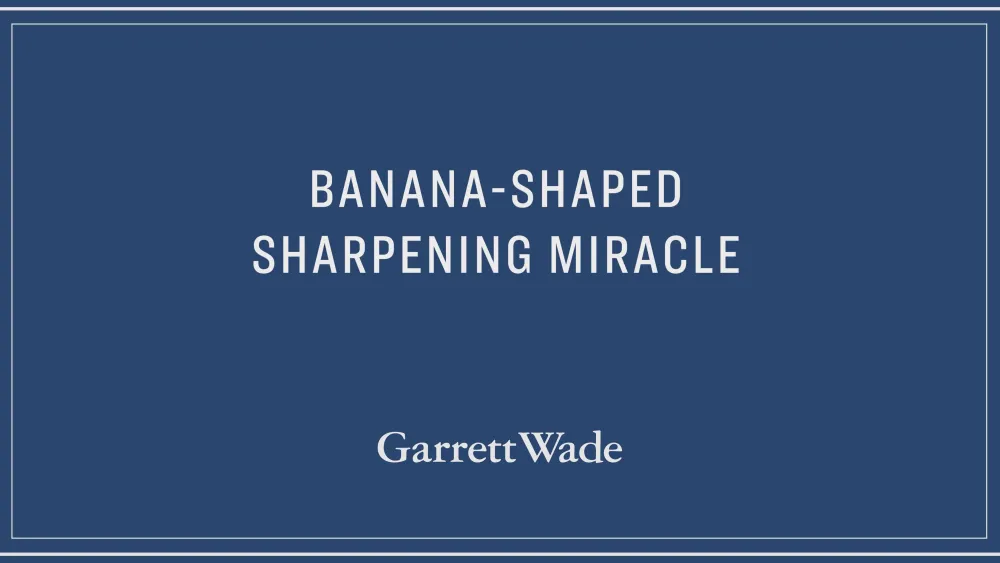 garrett-wade Banana-Shaped Sharpening Miracle New