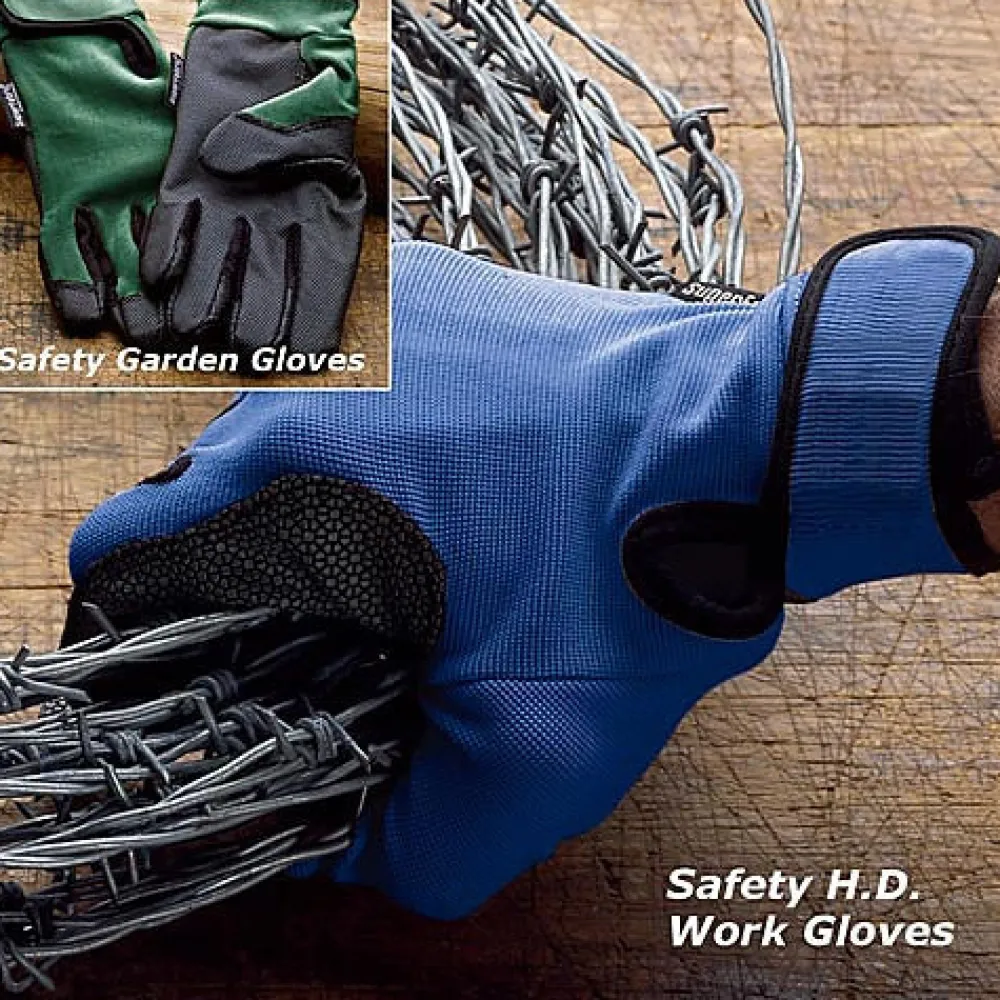 garrett-wade Blue Safety HD Work Gloves (large) Outlet