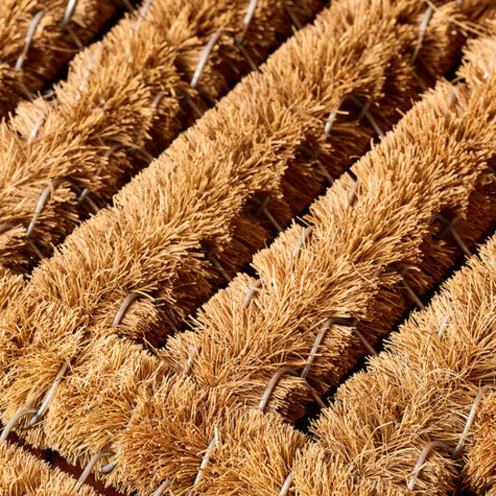 garrett-wade Coir and Stainless Steel Half-Round Spiral Doormat