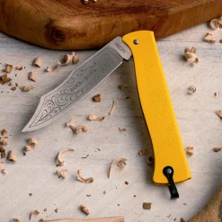 garrett-wade Everyday Yellow Douk Douk Folding Knife New