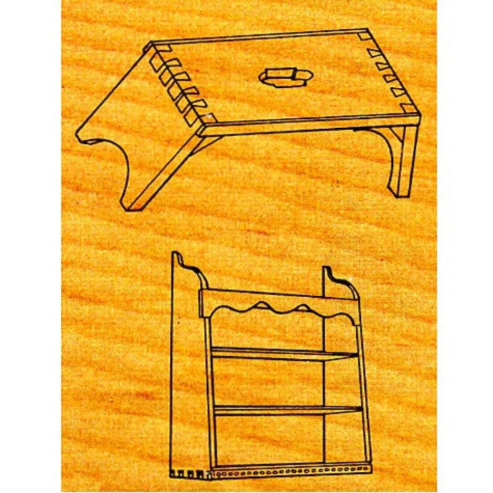 garrett-wade Footstool & Shelves Stock #OS13