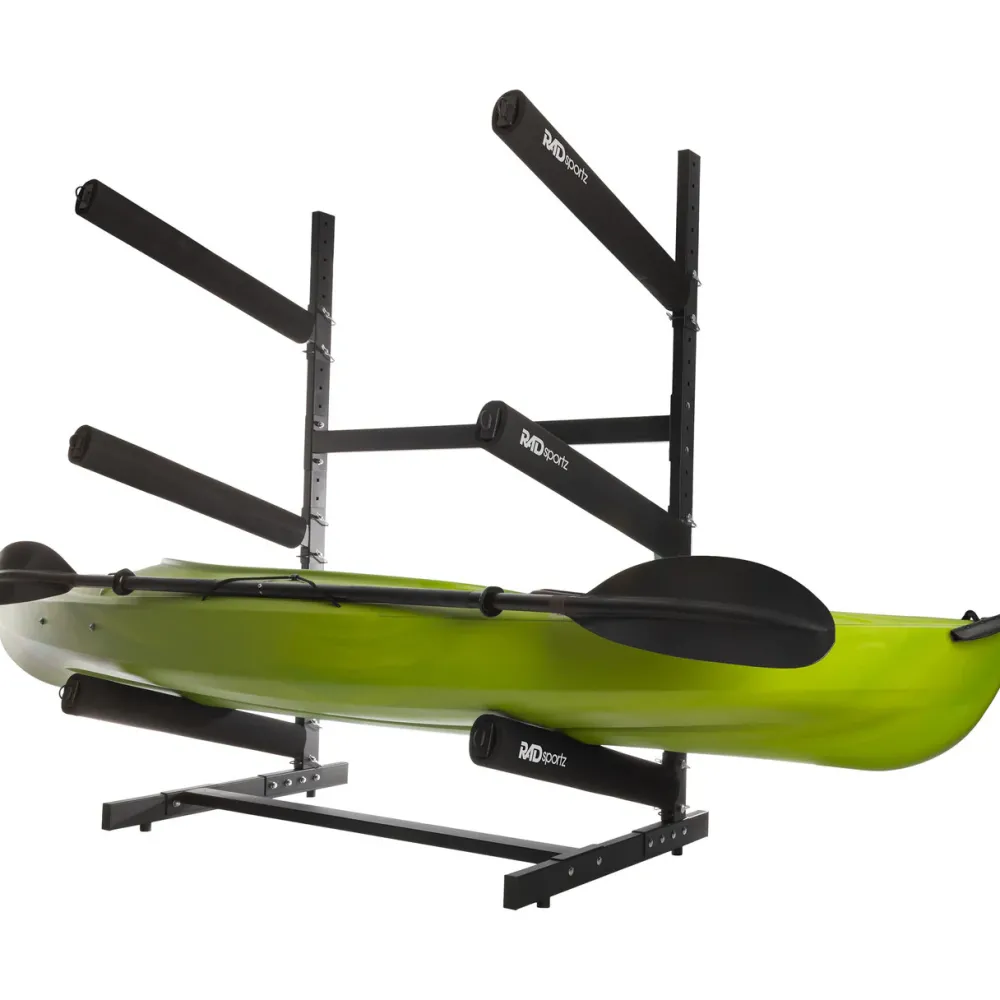 garrett-wade Freestanding Outdoor 3-Level Kayak and Canoe Rack Best