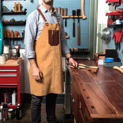 Garrett Wade Full Suede Shop Apron New