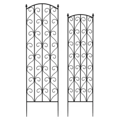 garrett-wade Garden Trellis with Decorative Scrolls- Set of 2 Clearance