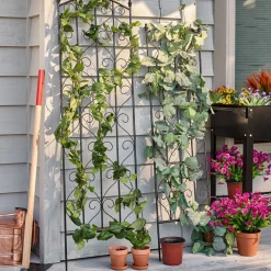 garrett-wade Garden Trellis with Decorative Scrolls- Set of 2 Clearance