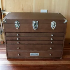 garrett-wade Gerstner International Dark Oak 5-Drawer Chest