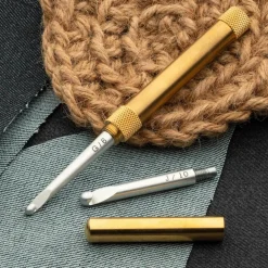 garrett-wade 2-in-1 Brass Crochet Hook Clearance