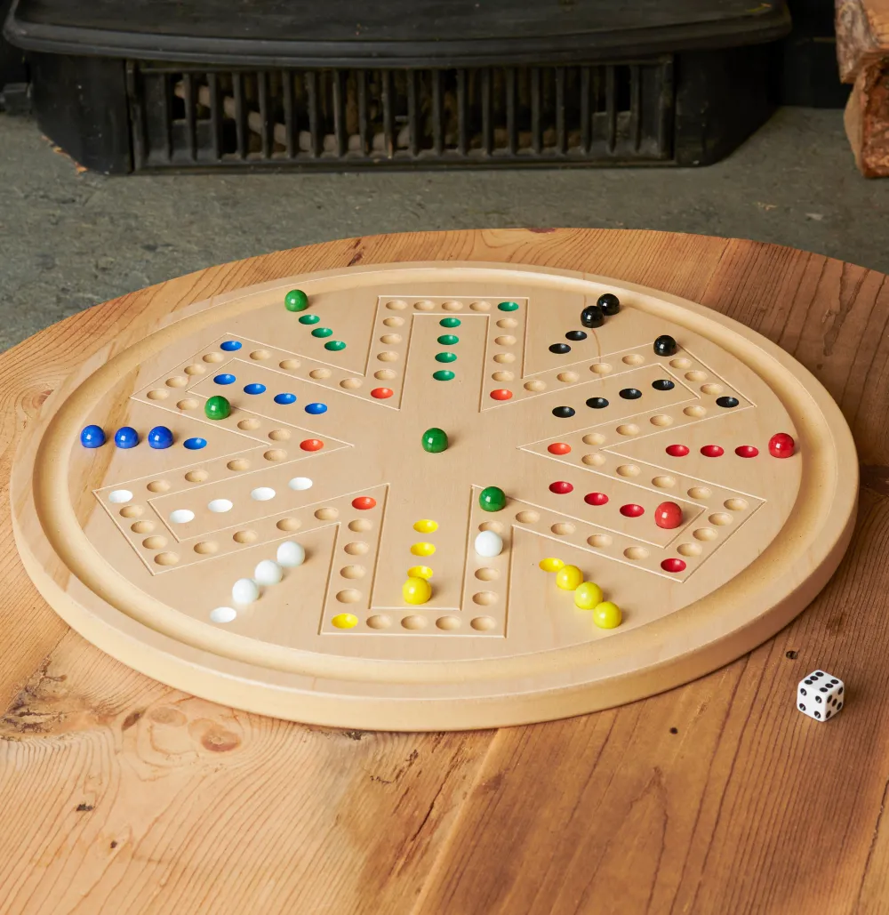 Garrett Wade 2-in-1 Handcrafted Aggravation / Chinese Checkers Game