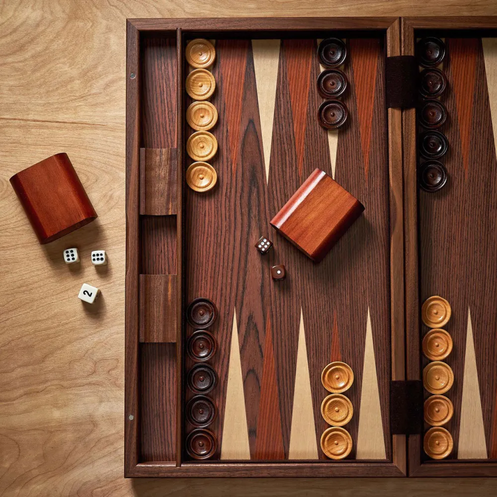 garrett-wade Inlaid Deluxe Backgammon Set Discount