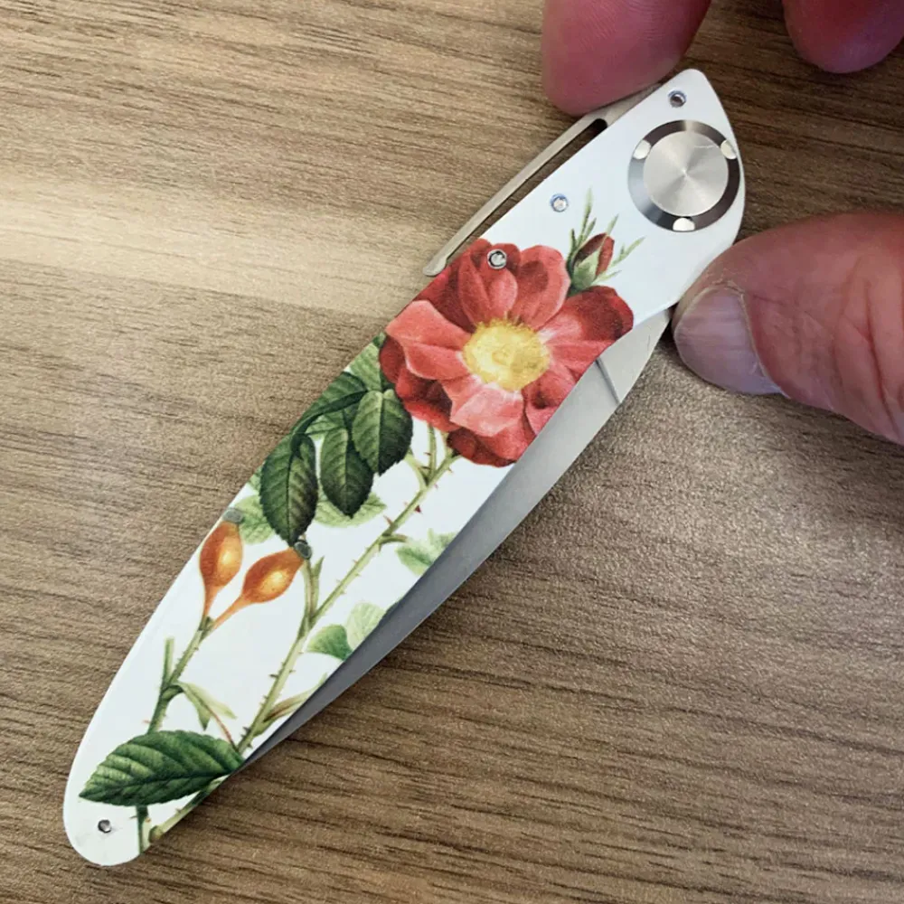 Garrett Wade K2 Flower Design Folding Knife Outlet