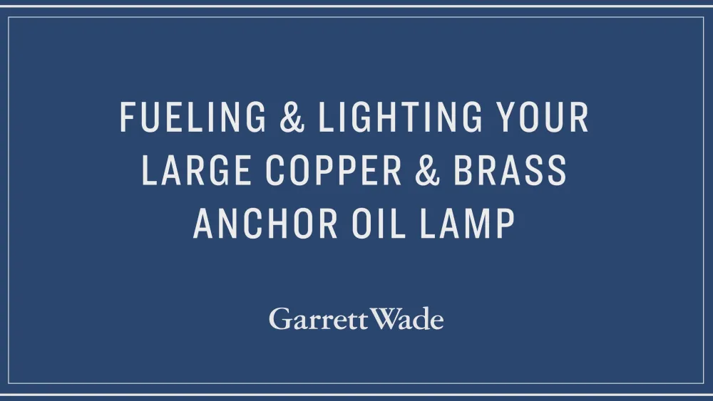 garrett-wade Large Copper & Brass Anchor Oil Lamp Hot