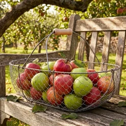 garrett-wade Large Woven Galvanized Basket Best