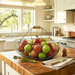 garrett-wade Large Woven Galvanized Basket Best