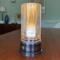 Garrett Wade LED Mid-Century Lamp, Bubble Glass Sale
