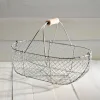 garrett-wade Medium Galvanized Basket Hot