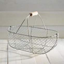 garrett-wade Medium Galvanized Basket Hot