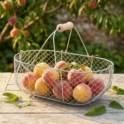 garrett-wade Medium Galvanized Basket Hot