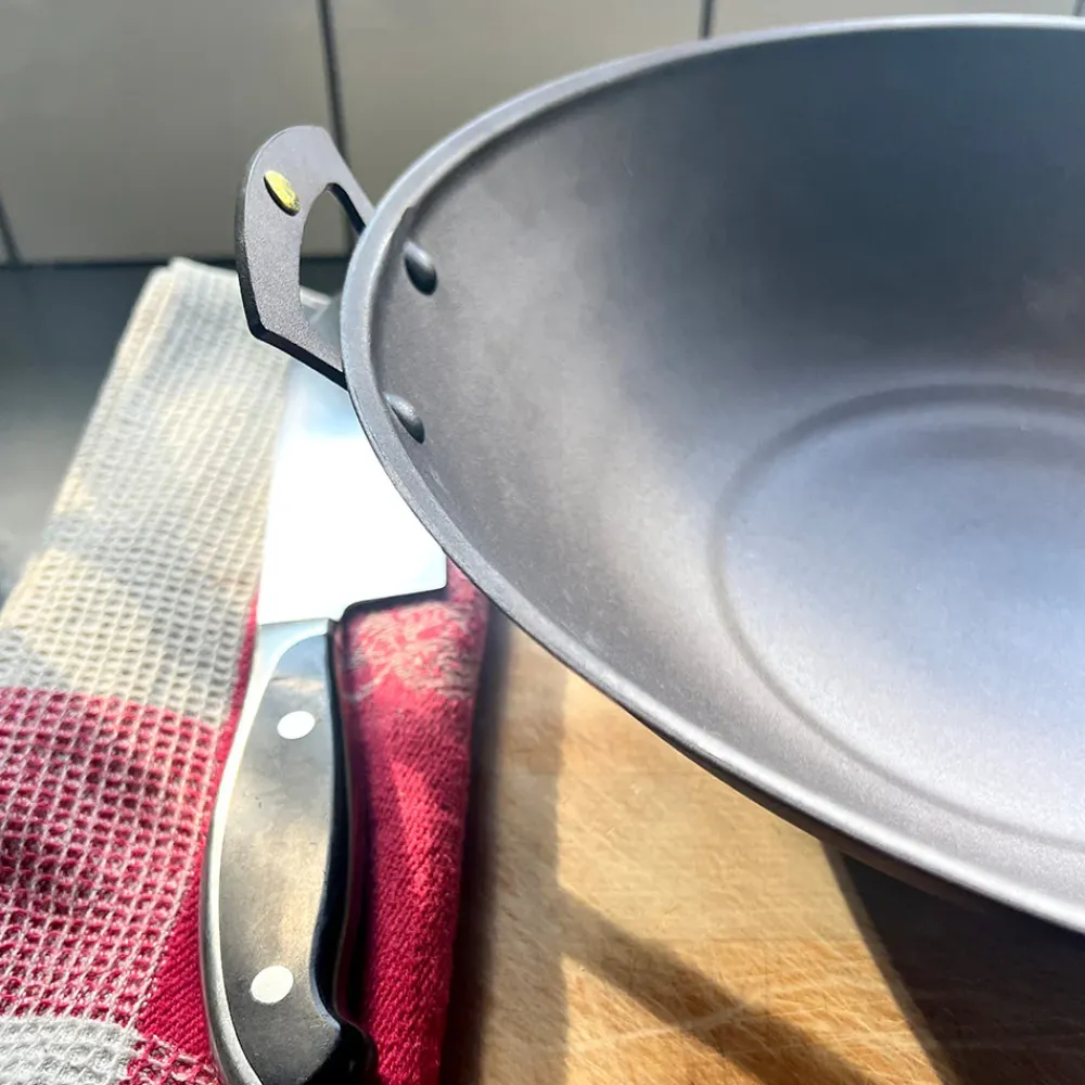 Netherton Prospector-Handled Spun Iron Wok