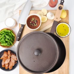 garrett-wade Netherton Spun Iron Chef's Pan with Lid Sale