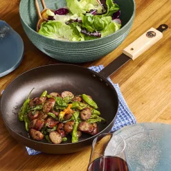 garrett-wade Netherton Spun Iron Chef's Pan with Lid Sale
