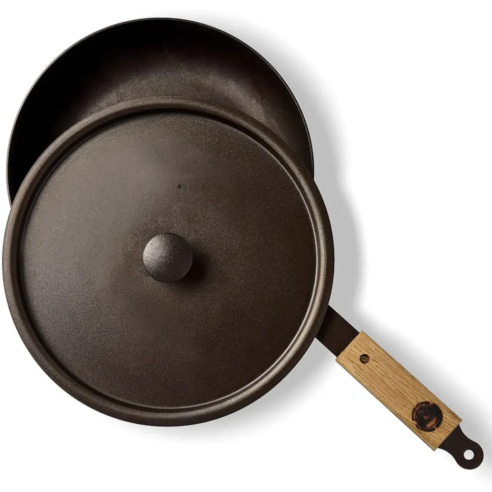 garrett-wade Netherton Spun Iron Chef's Pan with Lid Sale