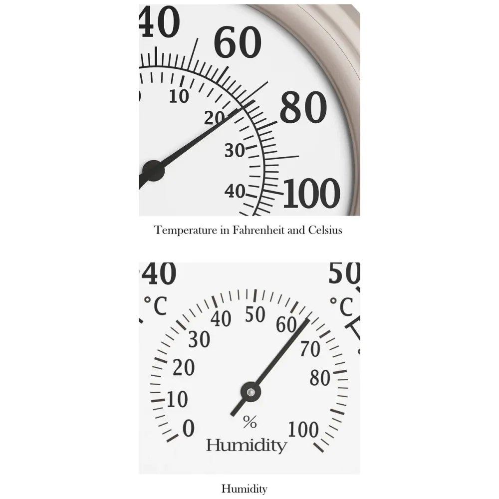 garrett-wade Outdoor Wall Thermometer and Hygrometer Outlet