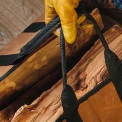 garrett-wade Premium Waxed Canvas Log Carrier Discount