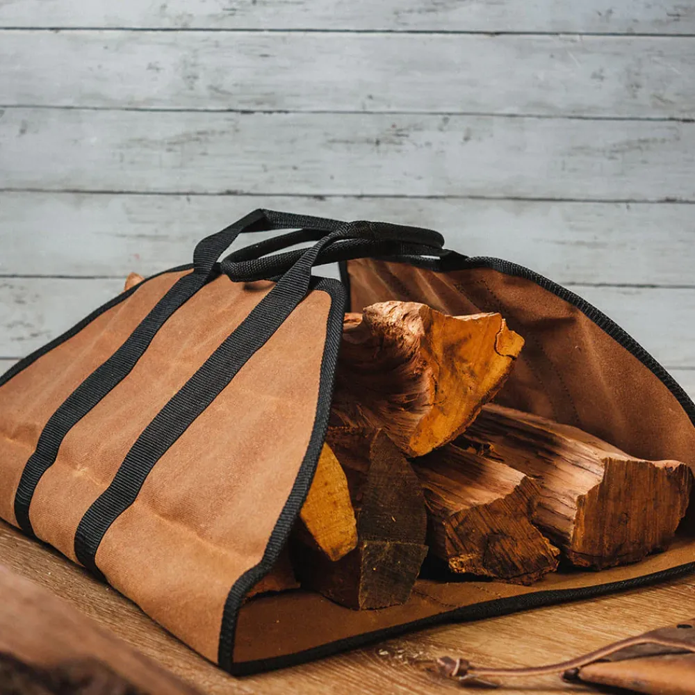 garrett-wade Premium Waxed Canvas Log Carrier Discount