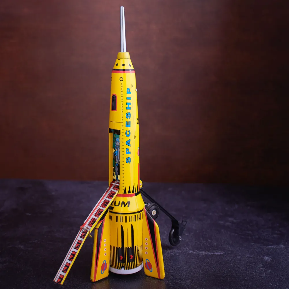 garrett-wade Retro Tin Rocket Yellow Clearance