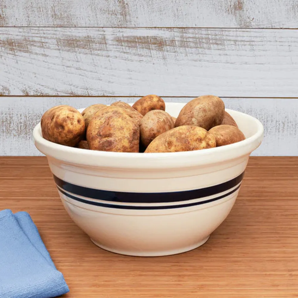 garrett-wade Set of Three USA Made Classic Stoneware Mixing Bowls Clearance