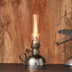 Garrett Wade Small Extra-Bright Nickel Oil Lamp