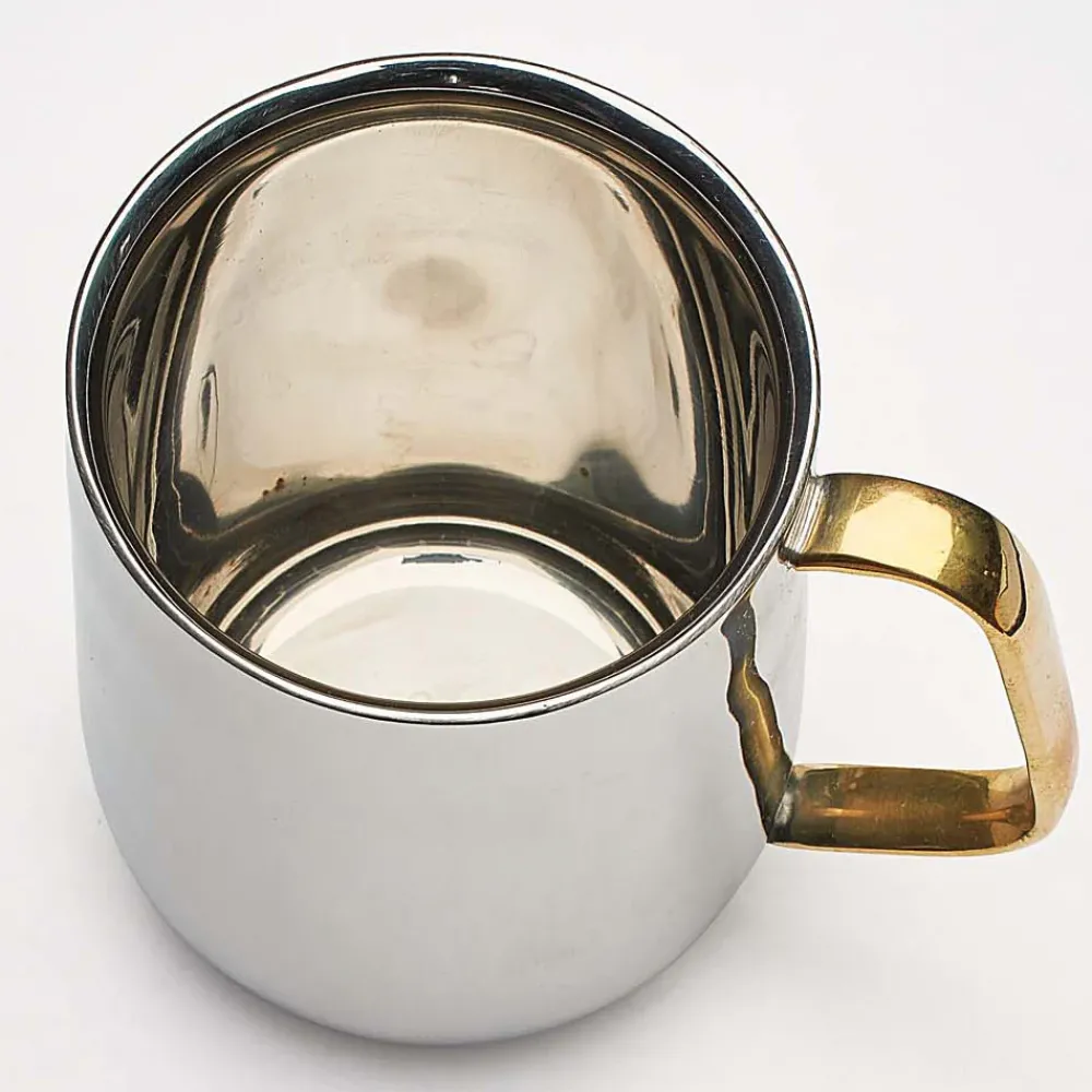 Garrett Wade Small & Large Stainless-Steel Mug Set New