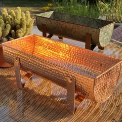 Garrett Wade Small Solid Copper Window Planter Online