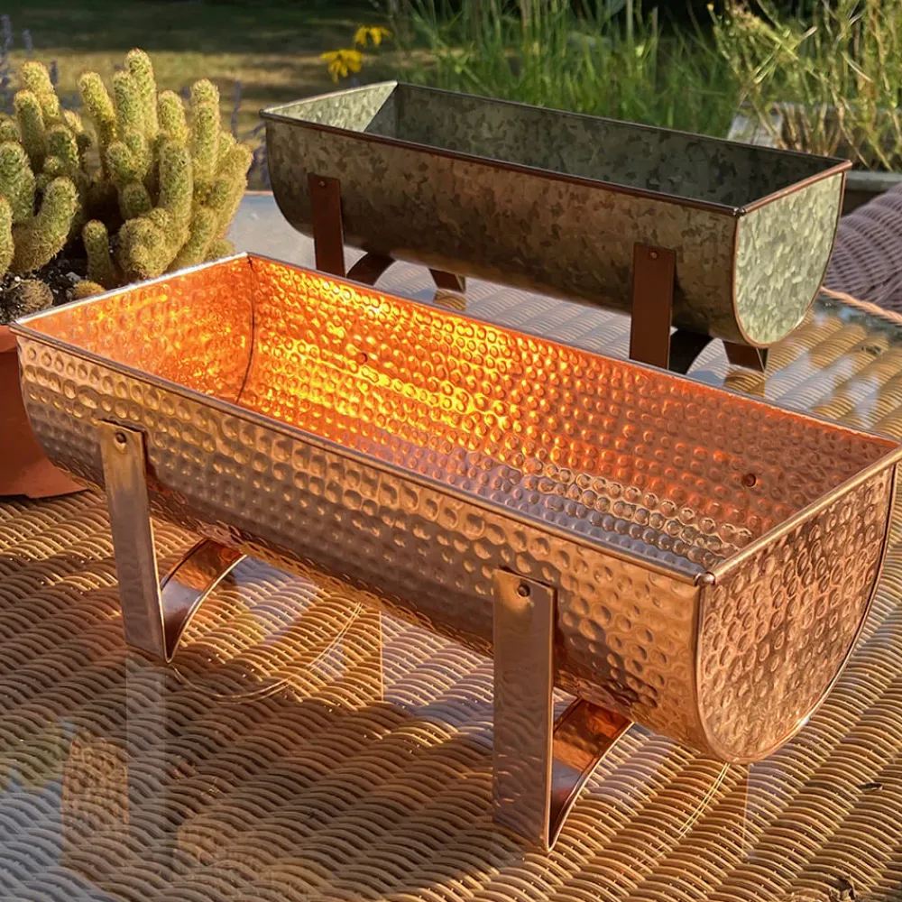 Garrett Wade Small Solid Copper Window Planter Online