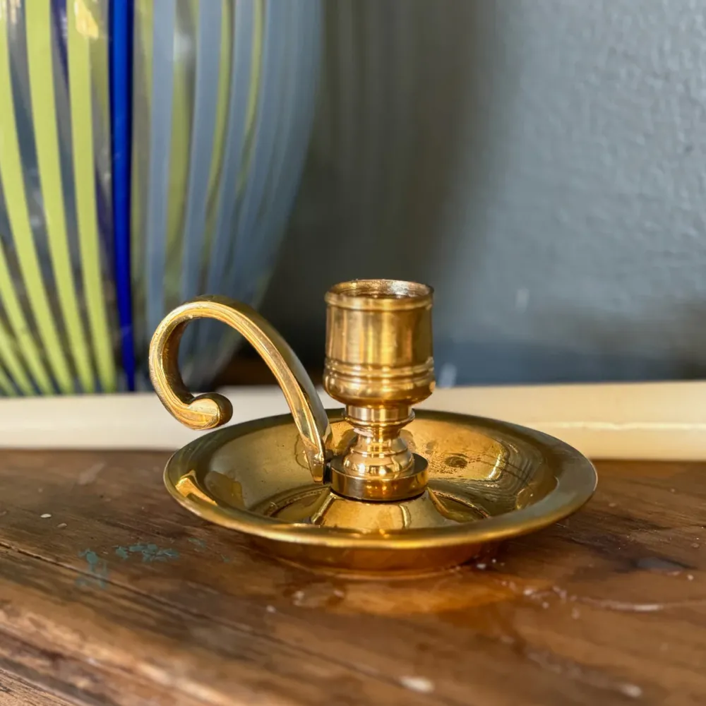 garrett-wade Solid Brass Chamberstick New