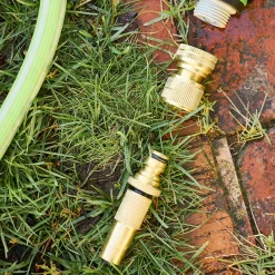 garrett-wade Solid Brass High-Pressure Quick Connector Nozzle Hot