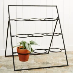 garrett-wade Terracotta Planter Stand Including 9 Pots Discount