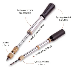 garrett-wade 50th Anniversary GW Push Drill & Yankee Screwdriver Set