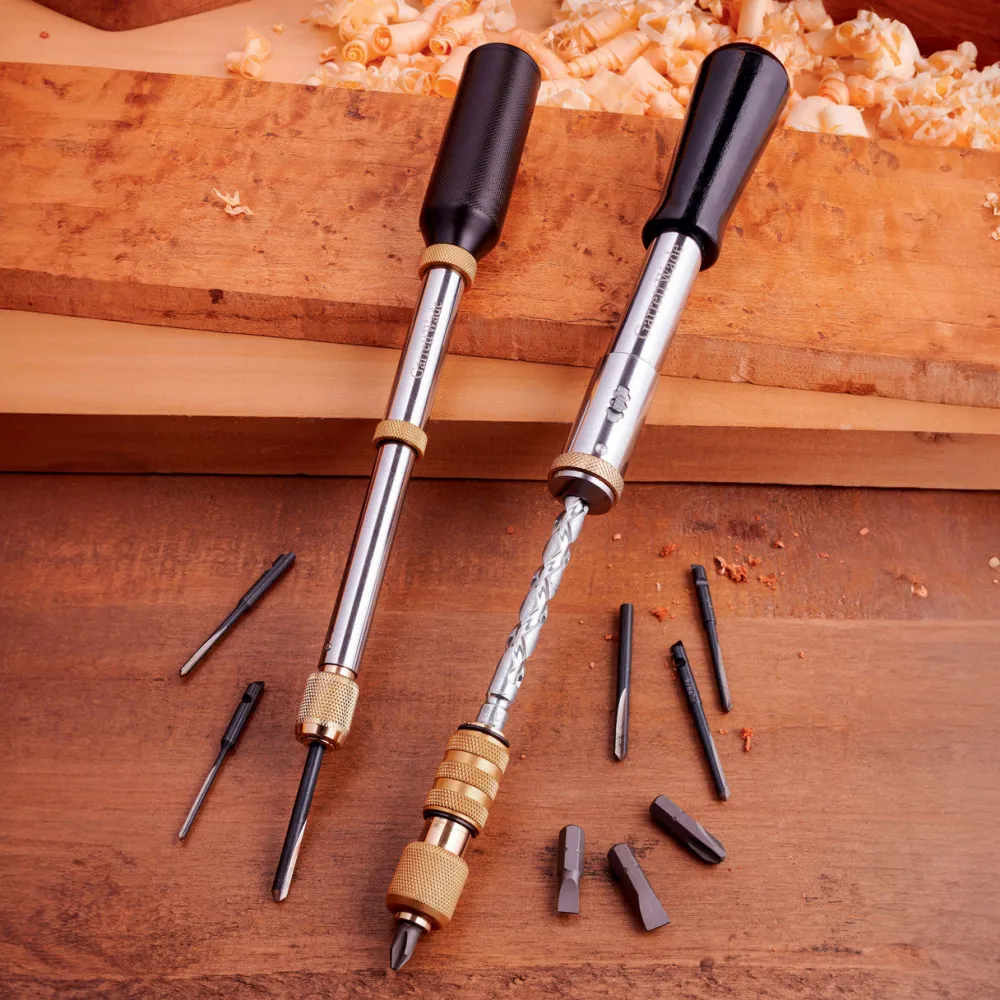 garrett-wade 50th Anniversary GW Push Drill & Yankee Screwdriver Set
