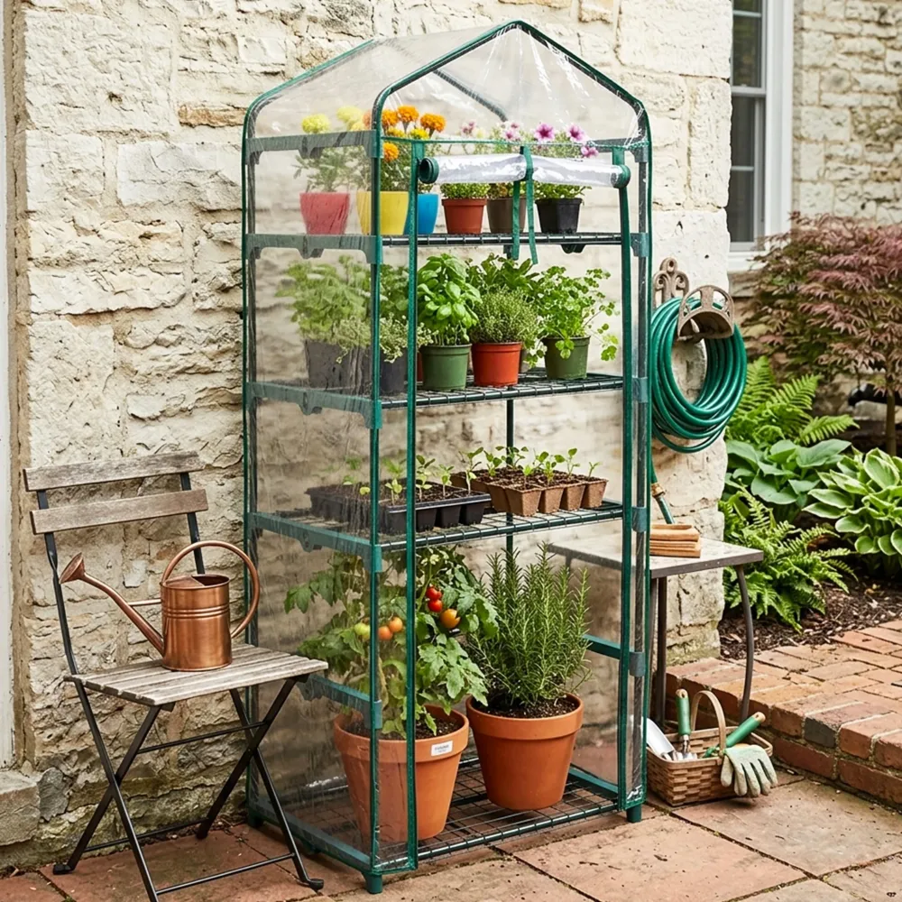 garrett-wade 4-Tier Mini Greenhouse Outlet
