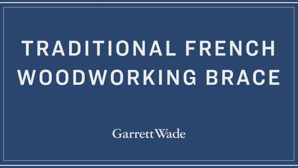 garrett-wade Traditional French Woodworking Brace Clearance