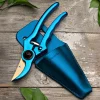 Garrett Wade Ultra-Sharp Sky Blue Pruner and Sheath Set Best