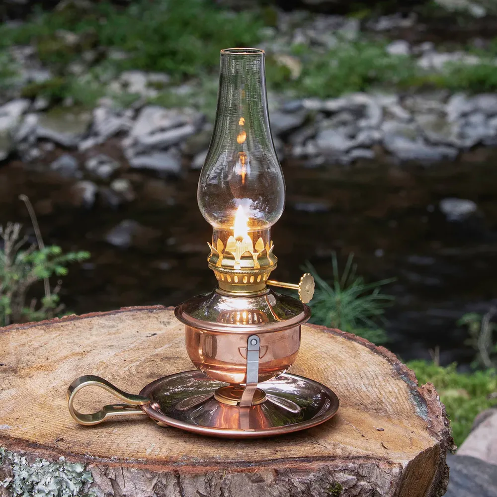 garrett-wade Unique Copper & Brass Swivel Oil Lamp Online