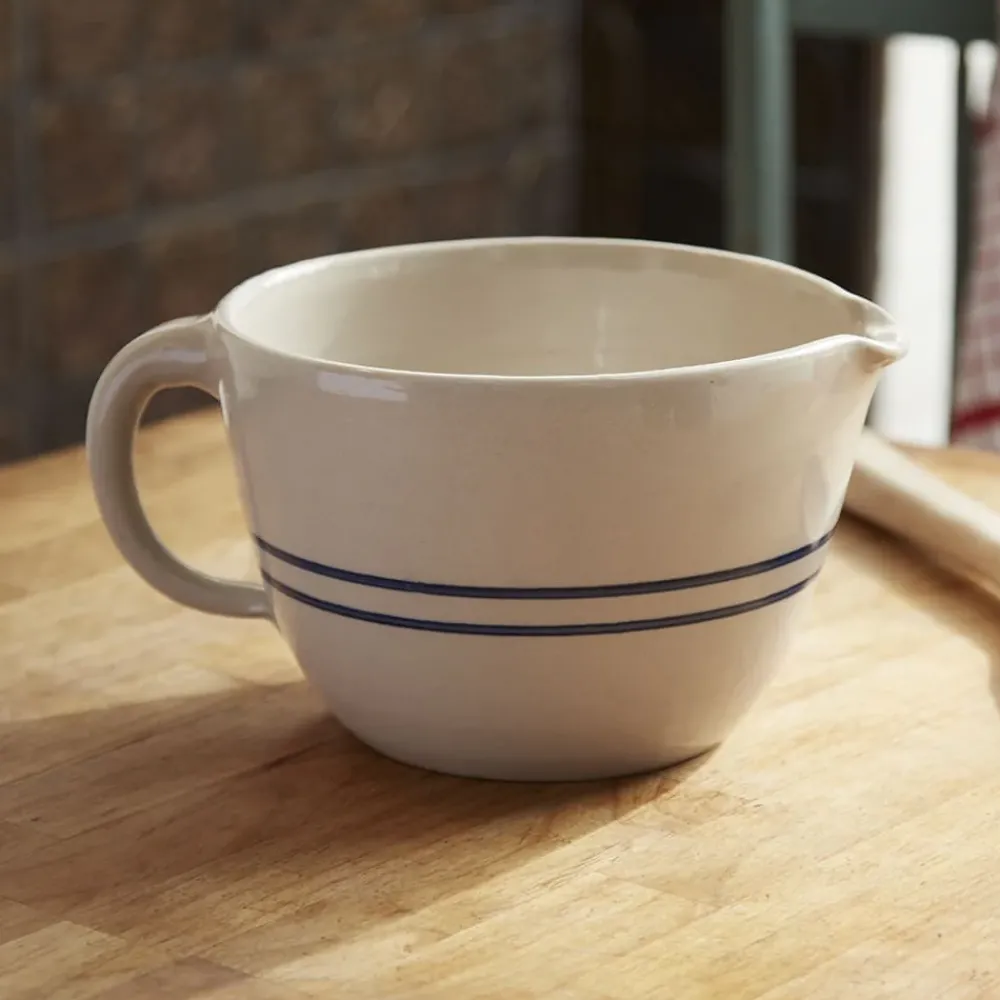 garrett-wade USA Made Stoneware Half-Gallon Batter Bowl Outlet