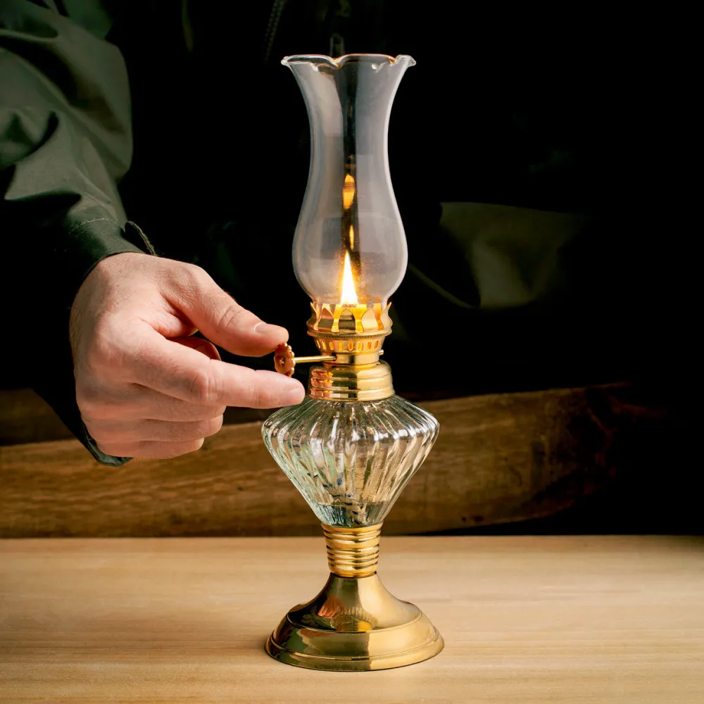 garrett-wade Victorian-Style Glass Oil Lamp Hot