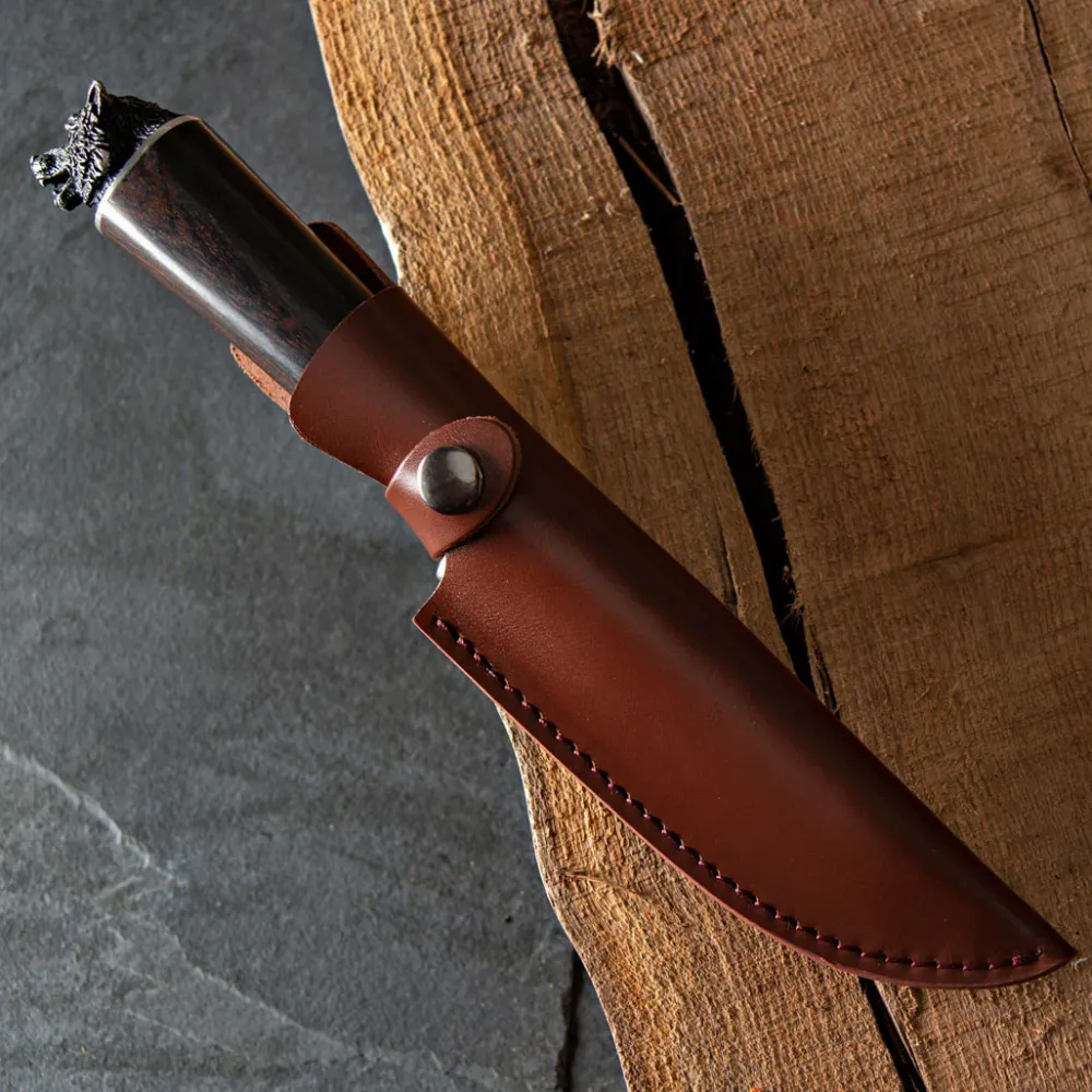 Garrett Wade Wolf-Pommel Hunting Knife Hot