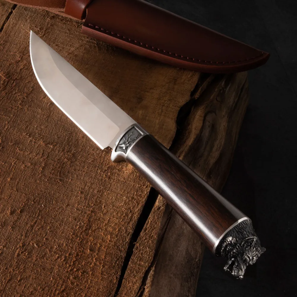 Garrett Wade Wolf-Pommel Hunting Knife Hot