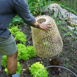 garrett-wade Woven Bamboo Garden Cloche